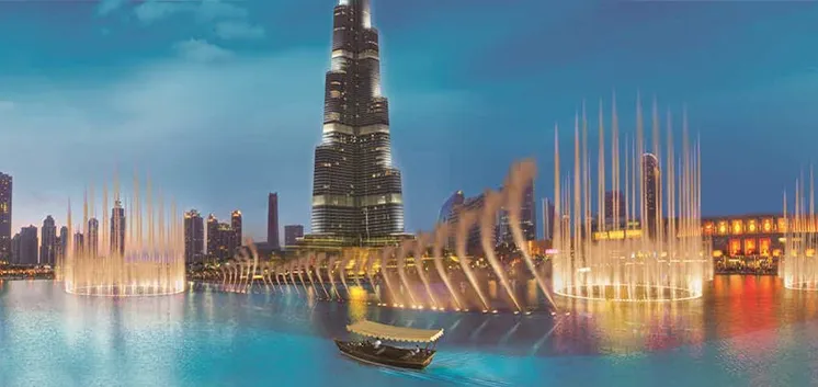 The Dubai Mall & Dubai Fountain - places to visit in uae
